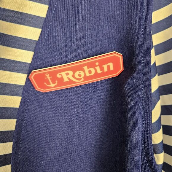 Stranger Things Robin Scoops Ahoy Spirit Halloween Costume Size Large Shirt Top - Picture 5 of 11